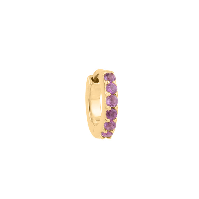 Einzeln Creole ANASTASIA Amethyst 6X10mm