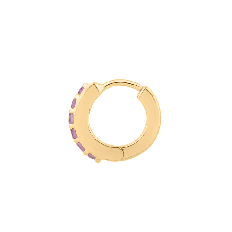 Einzeln Creole ANASTASIA Amethyst 6X10mm