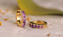 Einzeln Creole ANASTASIA Amethyst 6X10mm