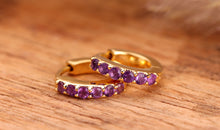 Einzeln Creole ANASTASIA Amethyst 6X10mm