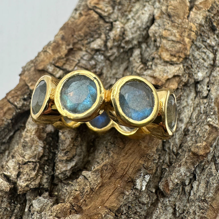Ring OCTAVE mit Labradorit