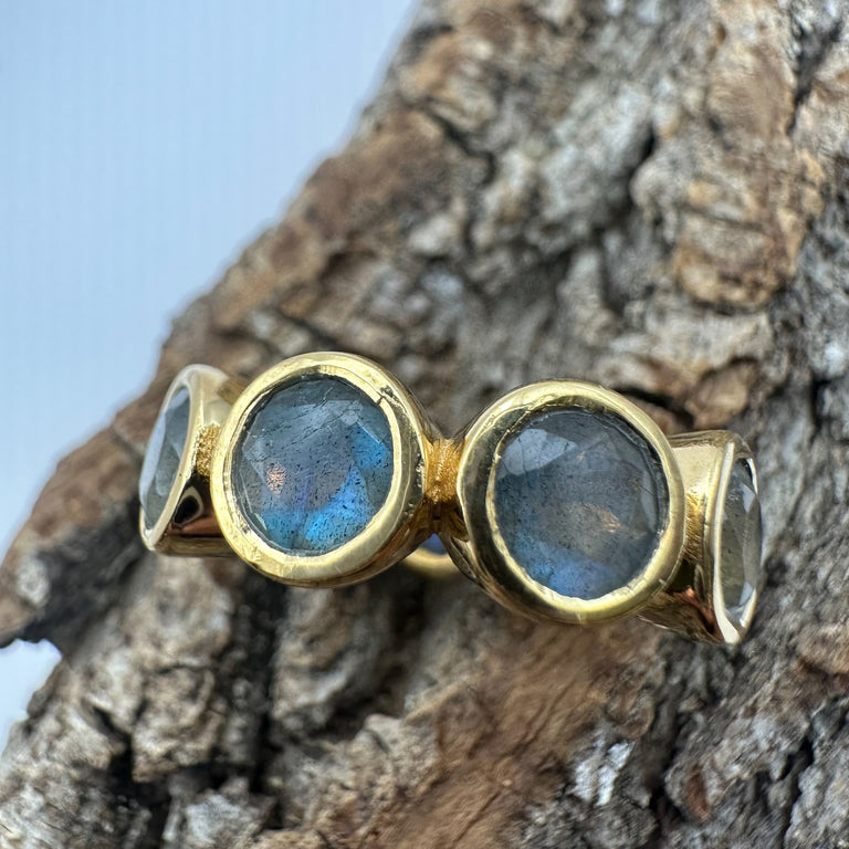 Ring OCTAVE mit Labradorit