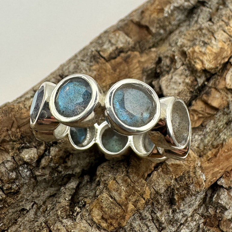 Ring OCTAVE mit Labradorit