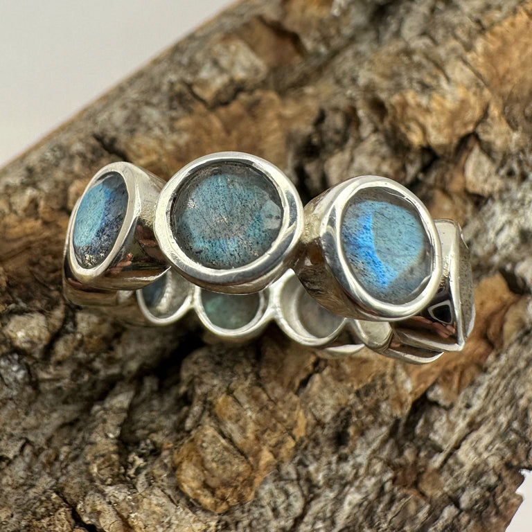 Ring OCTAVE mit Labradorit