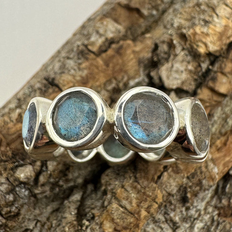 Ring OCTAVE mit Labradorit