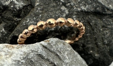 Edelstahl Ring 2 mm BUBBLE rosevergoldet