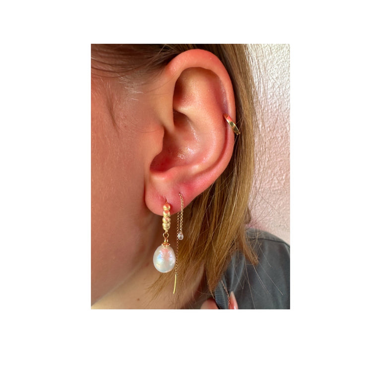 Creole BUBBLE 3X14 mm Perlen