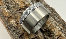 Edelstahl Ring Set Grösse 56