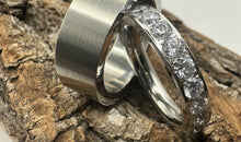 Edelstahl Ring Set Grösse 56