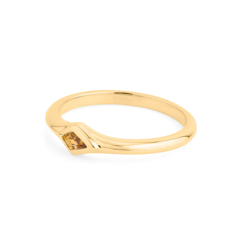 Ring KITE CITRIN  3X5mm