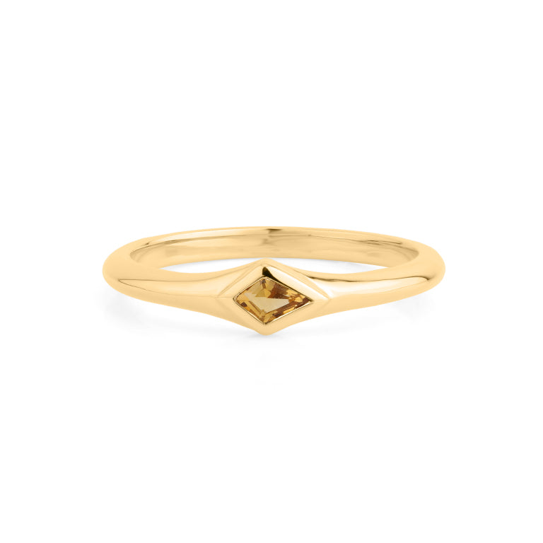 Ring KITE CITRIN  3X5mm