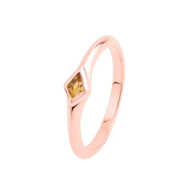 Ring KITE CITRIN  3X5mm