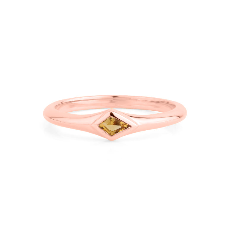 Ring KITE CITRIN  3X5mm