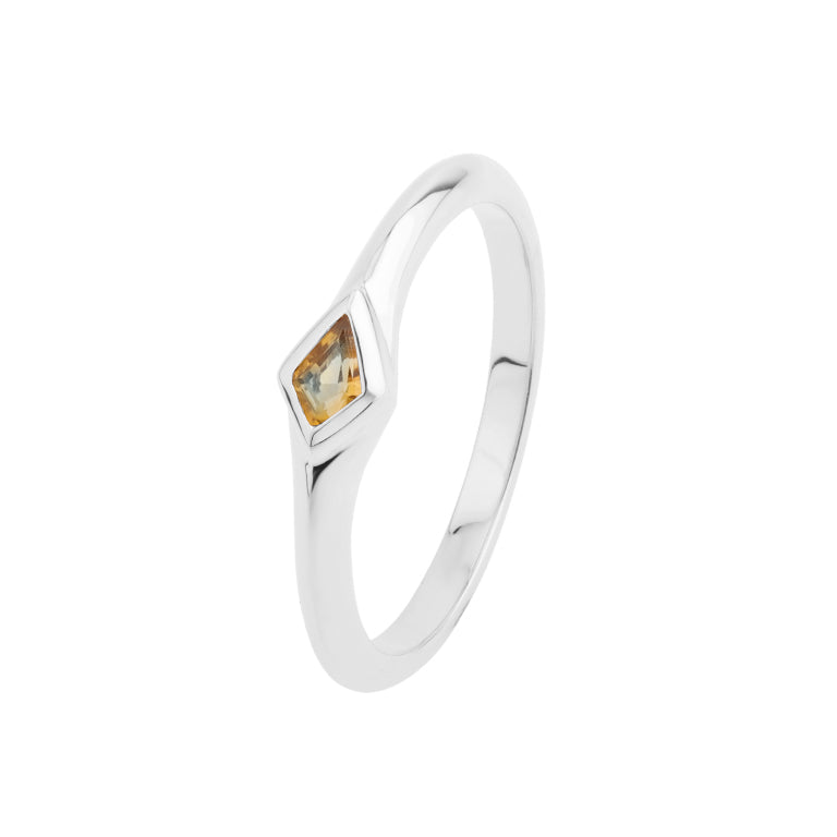 Ring KITE CITRIN  3X5mm