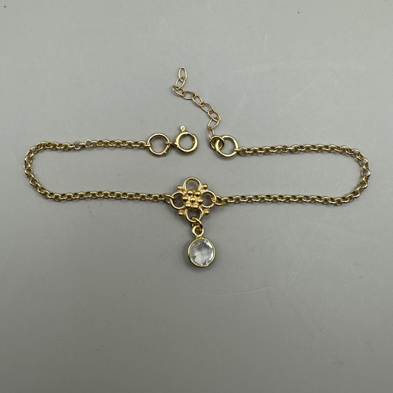 Armband mit Topas gelbvergoldet Sterling Silber 925