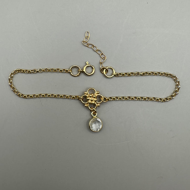Armband mit Topas gelbvergoldet Sterling Silber 925