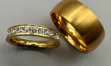 Ring Set gelbvergoldet Grösse 58