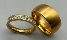 Ring Set gelbvergoldet Grösse 58