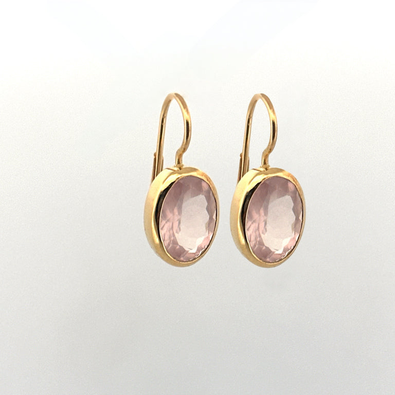 Ohrhänger Serenah Rosenquarz 10 X 14 mm