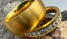 Ring Set gelbvergoldet Grösse 58