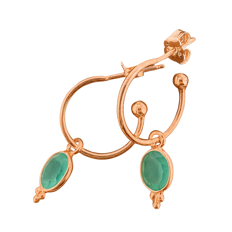 Halbcreole Lenny 15 mm mit Aqua Cahledony