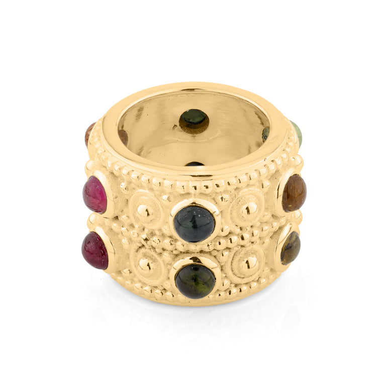 Ring ORNAMENTUM mit Multiturmalin