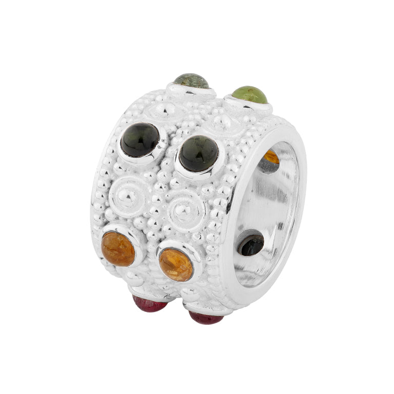 Ring ORNAMENTUM mit Multiturmalin