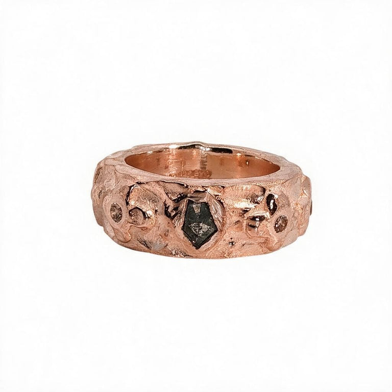 Unikat Ring mit Salt & Pepper Diamond | By Olga Ribler