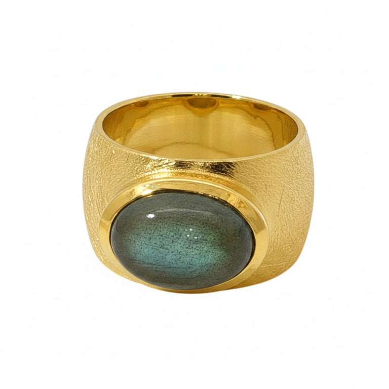 Unikate Ring NADINE – 925 Sterling Silber, Labradorit