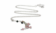 Feine Y-Kette mit Rosturmalin und Perlen – elegant & filigran
