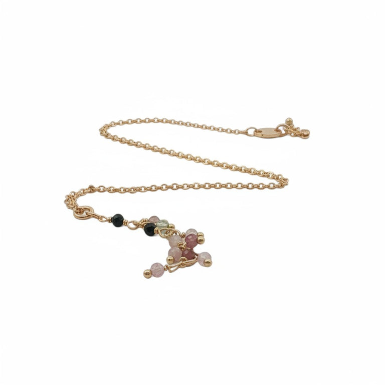 Feine Y-Kette mit Multiturmalin – elegant & filigran