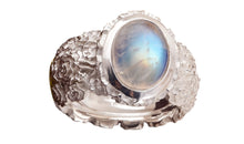 Ring LOTTA Mondstein | Statement Ring mit Rosenmuster