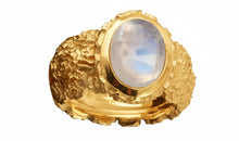 Ring LOTTA Mondstein | Statement Ring mit Rosenmuster