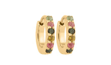 Creolen ANASTASIA Multiurmalin 18k Gold