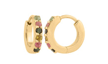 Creolen ANASTASIA Multiurmalin 18k Gold