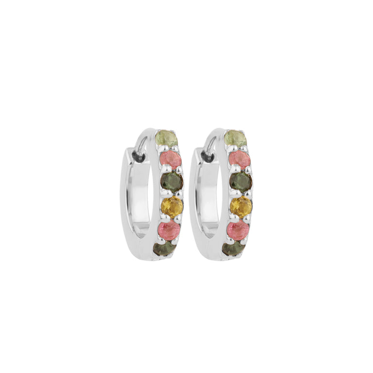 Creolen ANASTASIA Multiurmalin 18k Gold