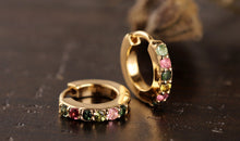 Creolen ANASTASIA Multiurmalin 18k Gold