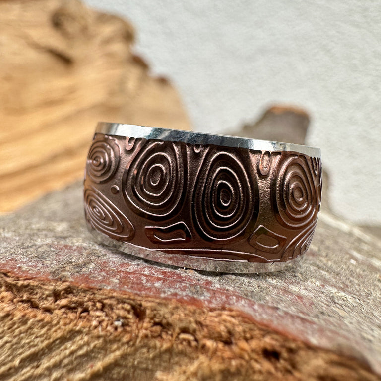 Edelstahl Ring OR251 braun