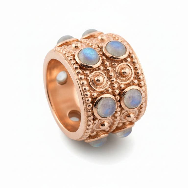 Ring ORNAMENTUM mit Mondstein