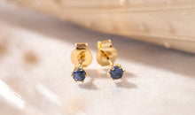 Ohrstecker BRIANA mit Saphir 3 mm