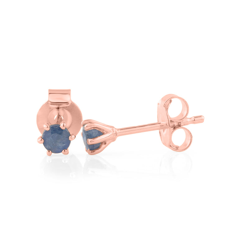 Ohrstecker BRIANA mit Saphir 3 mm