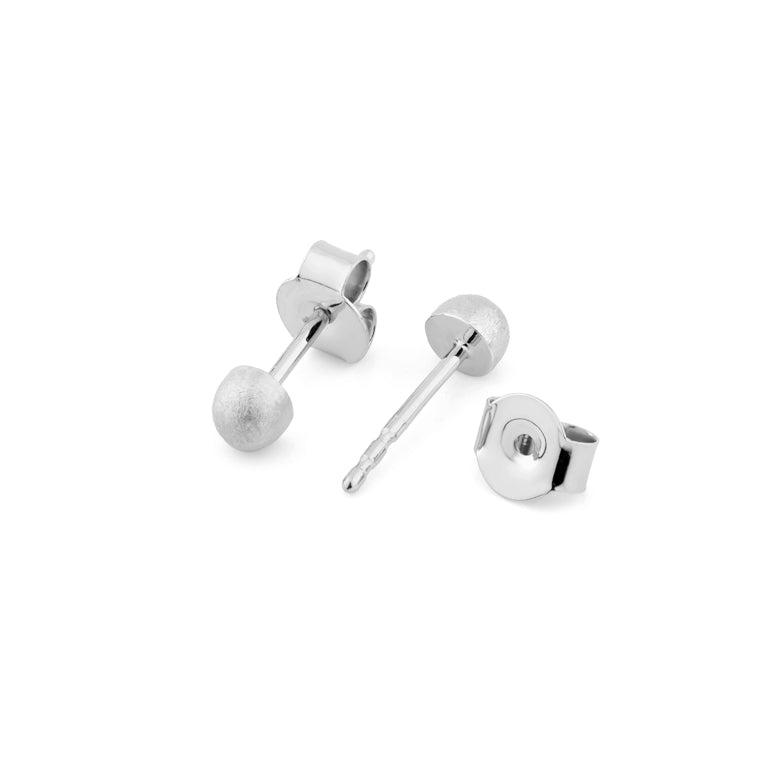 Ohrstecker HANNAH 4 mm ice matt
