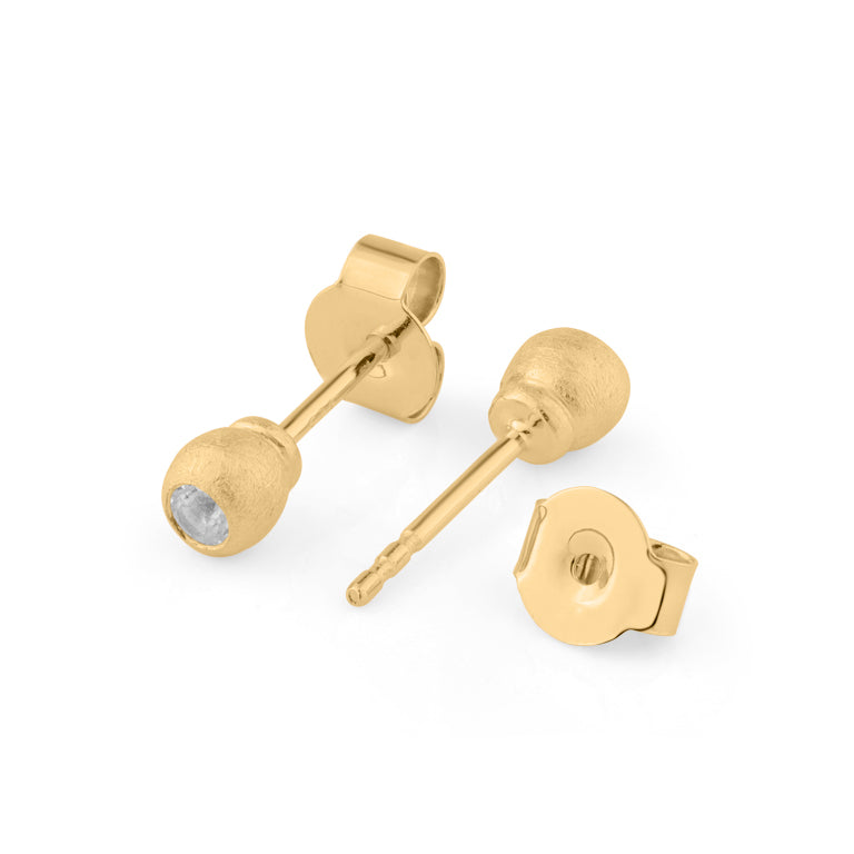 Ohrstecker MATILDE mit 2.5 mm Diamanten