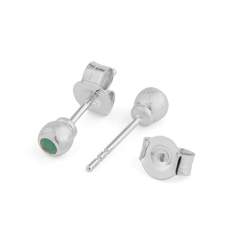 Ohrstecker MATILDE mit 2.5 mm Smaragden