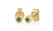 Ohrstecker MATILDE mit 2.5 mm Smaragden