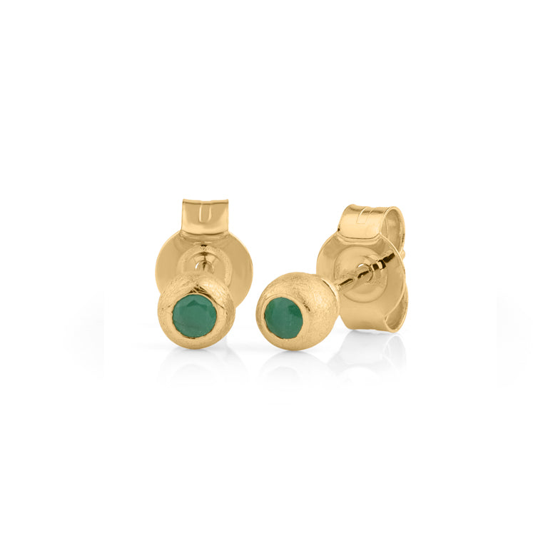 Ohrstecker MATILDE mit 2.5 mm Smaragden