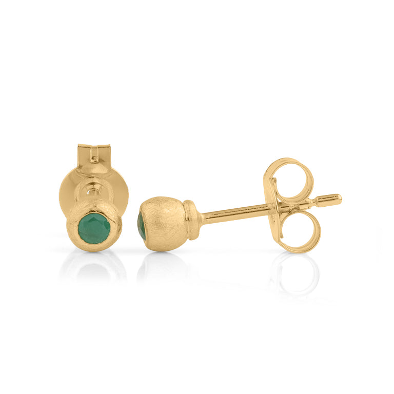 Ohrstecker MATILDE mit 2.5 mm Smaragden