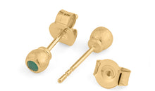Ohrstecker MATILDE mit 2.5 mm Smaragden