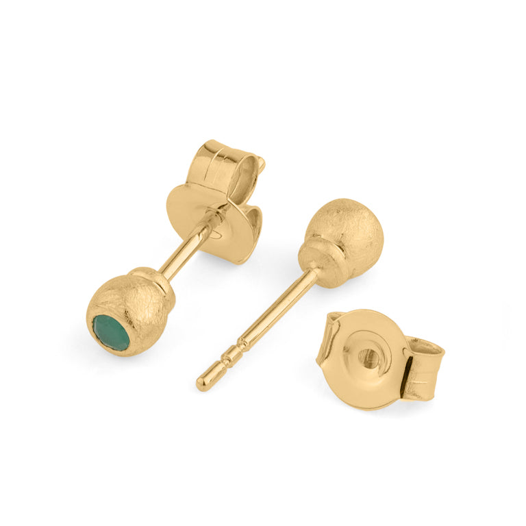 Ohrstecker MATILDE mit 2.5 mm Smaragden