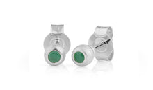 Ohrstecker MATILDE mit 2.5 mm Smaragden